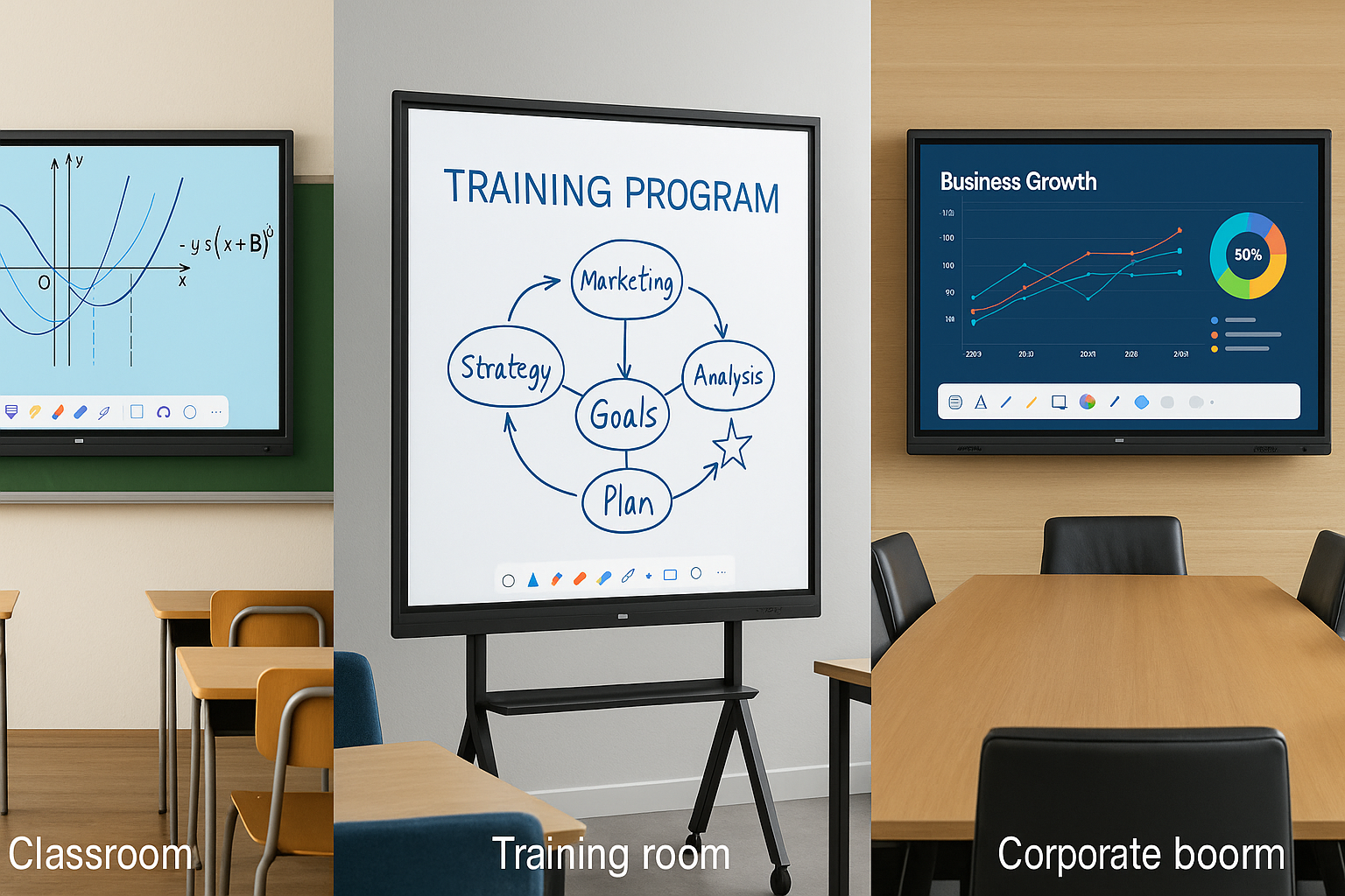 Interactive whiteboards